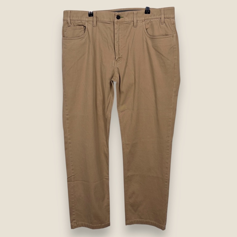 Orvis Stretch Tech Moleskin 5-Pocket Pants Men 38x30 Brown Cotton Twill Casual